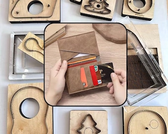 Leather Cutting Dies Set for Men Ultra Thin Card Wallet Craft DIY Tool
