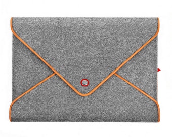 13"15" 16"Macbook Case Wool Felt Laptop Case for Macbook Pro 13" 15" 16"Inch Retina Leather Edge Bag Envelope Style Thanksgiving Gift