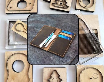 Leather Cutting Dies Set for Genuine Leather Wallet Making Craft DIY Tool