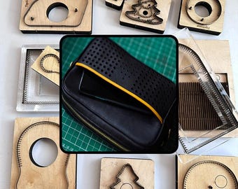 Classic hollowed out contrasting chest bag and shoulder bag mold, handmade leather goods knife mold Leather Die leather die cut