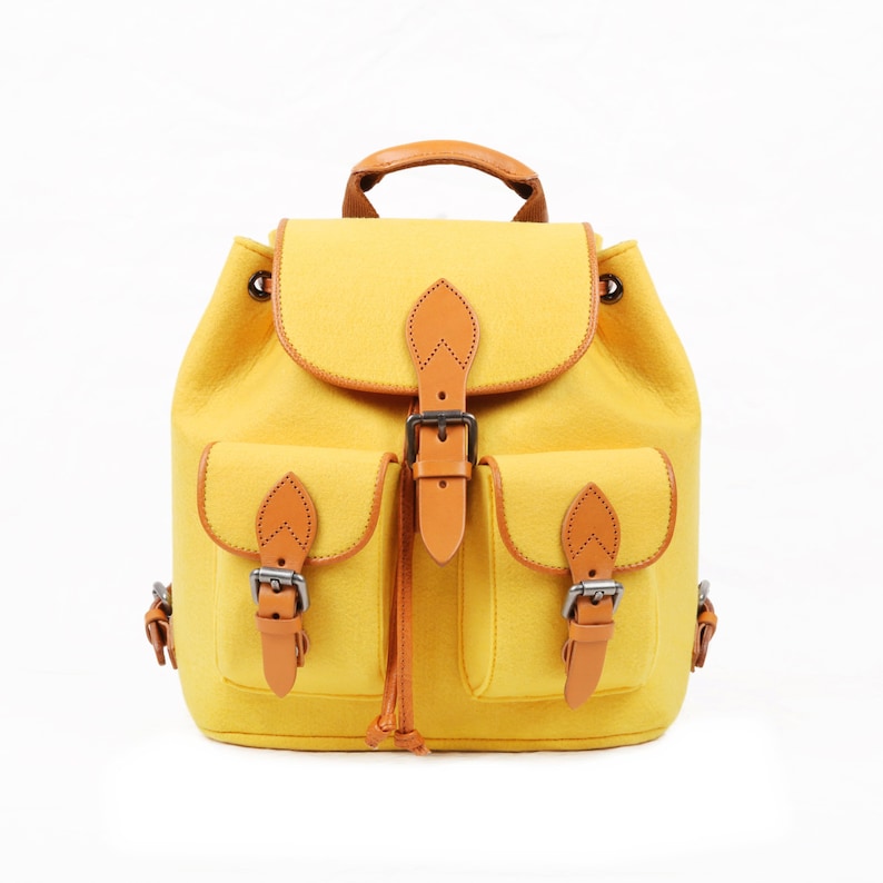 Wool Felt Backpack Shoulder Bag Storage Bag Birthday Gift Travel Wool Felt Backpack Shoulder Bag Storage Bag Birthday Gift Travel