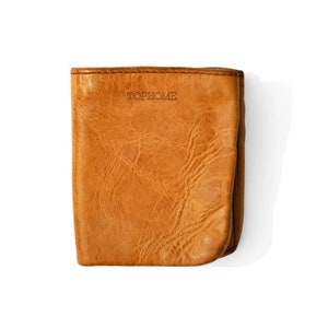 TopHome Minimalistische Portemonnee Bifold Portemonnee Bruidsmeisje Portemonnee Pocket Kaart Portemonnee Met Italiaans Echt Leer Kleine Portemonnee Beste Verjaardagscadeau