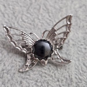 Vintage .800 Silver Butterfly Brooch