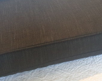 Onyx Grey Bench cushion 1.3m x 40 x 5cm