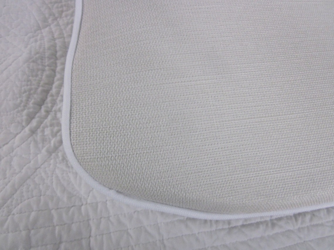 4 Blue Linen Look Chair Cushions 15 X 15 Etsy