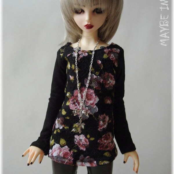 PRE-ORDER ~ Flower shirt / sweater for msd, 1/4 BJDs / dolls