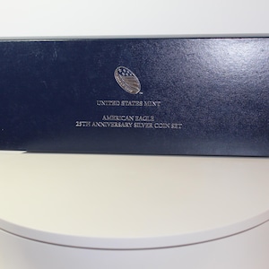 Genuine Commemorative 2011 U.S. Mint American Silver Eagle 25th Anniversary 5-Coin Set in OGP w/ COA