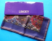 Liberty Dog & Dragon Large Quality Vintage Silk Scarf, Unused