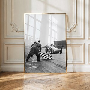 Vintage Formula 1 Poster, Retro F1 Racing Wall Art, Classic Grand Prix Print, Motorsport Decor, Race Car Artwork, F1 Fan Gift