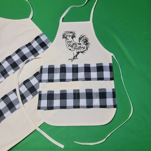 Dont Ruffle My Feathers? - Child Size Egg Collecting Apron - Embroidered Canvas Apron - 8 pocket