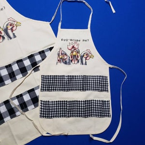 HXSCOO Egg Apron for Fresh Eggs, Egg Collecting Apron Chicken Egg Apron  with Pockets Apron for Fresh Egg Collecting