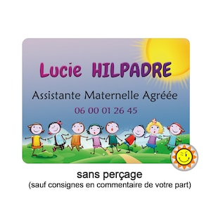 Cartel original y personalizable para niñera y/o adaptable a otras actividades R279