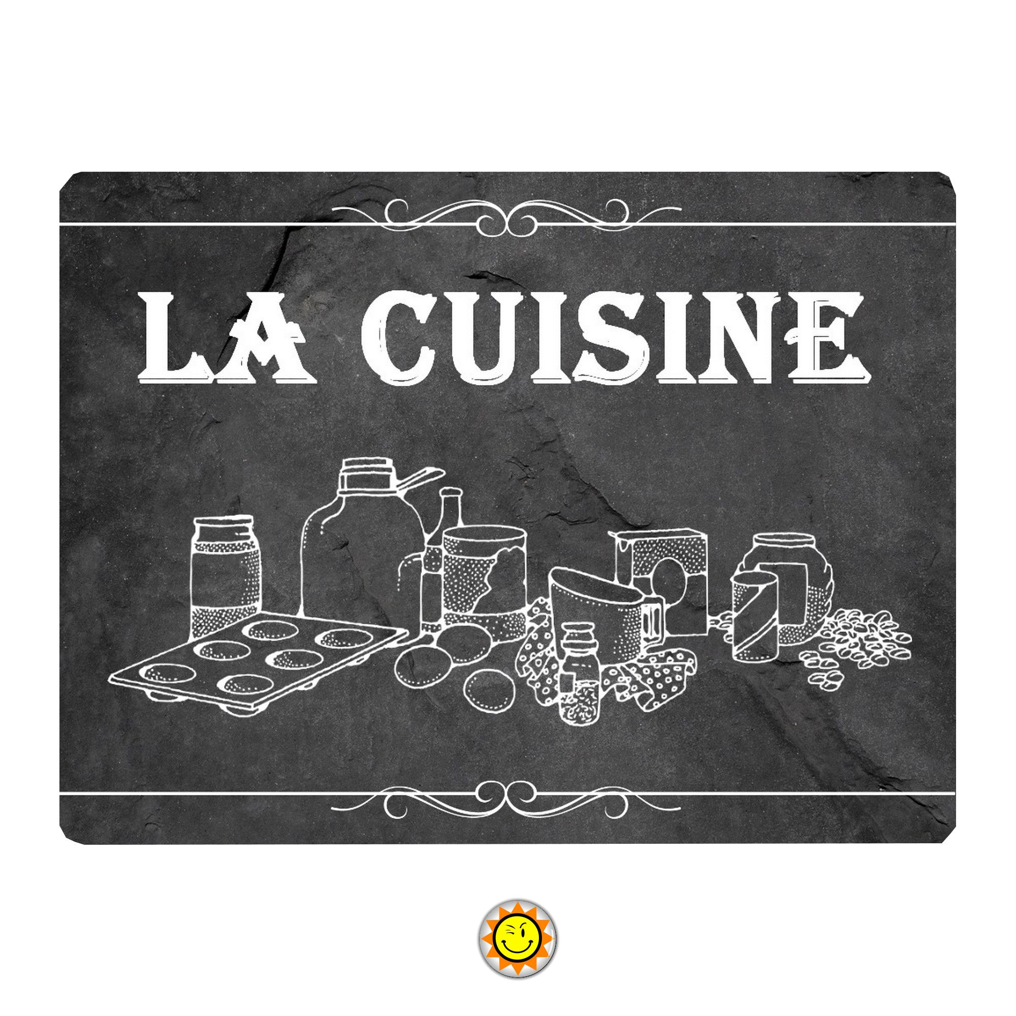 Plaque Porte Vintage Cuisine Art Deco Idee Cadeau Aluminium ...