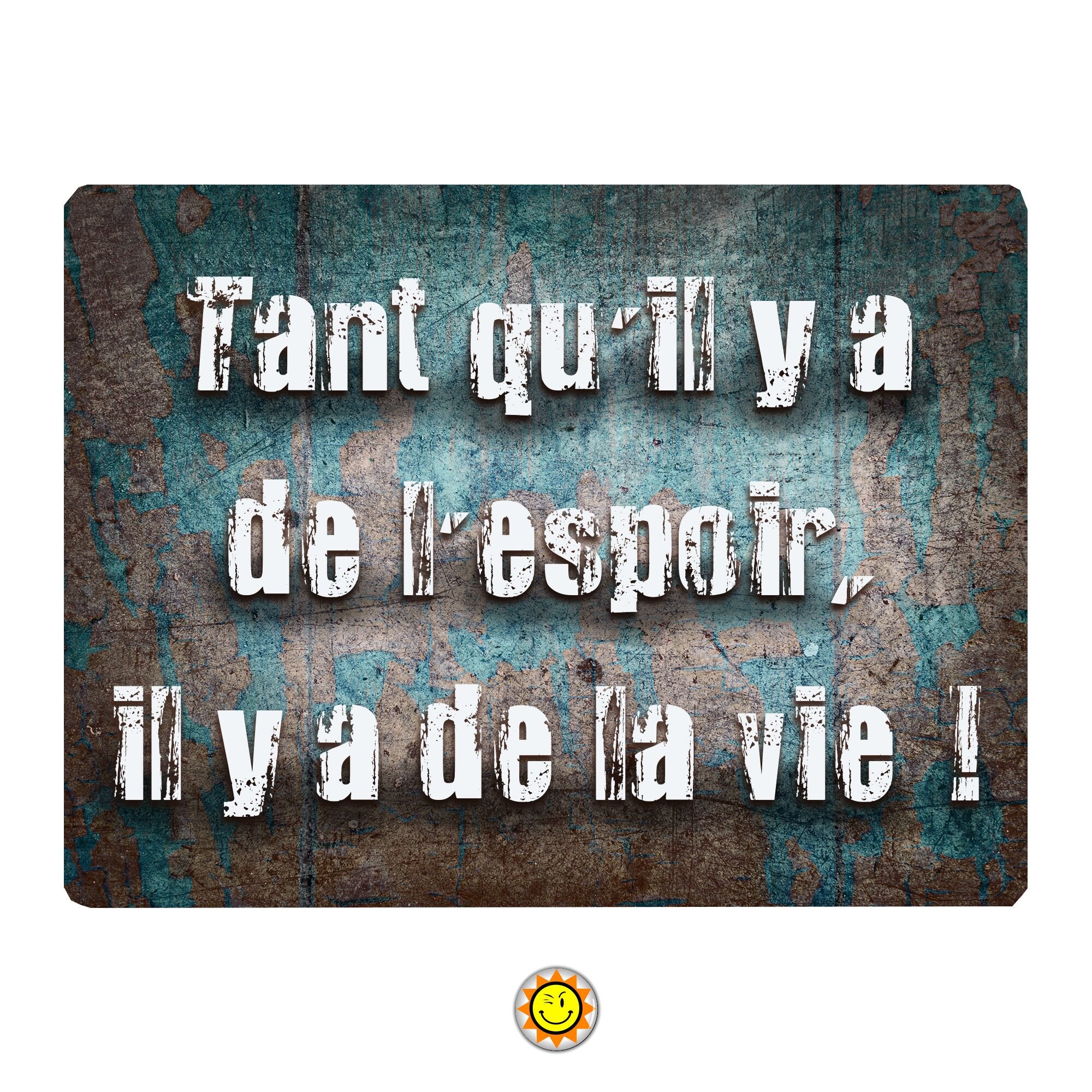 Plaque Porte Citation Deco Idee Cadeau Aluminium ...