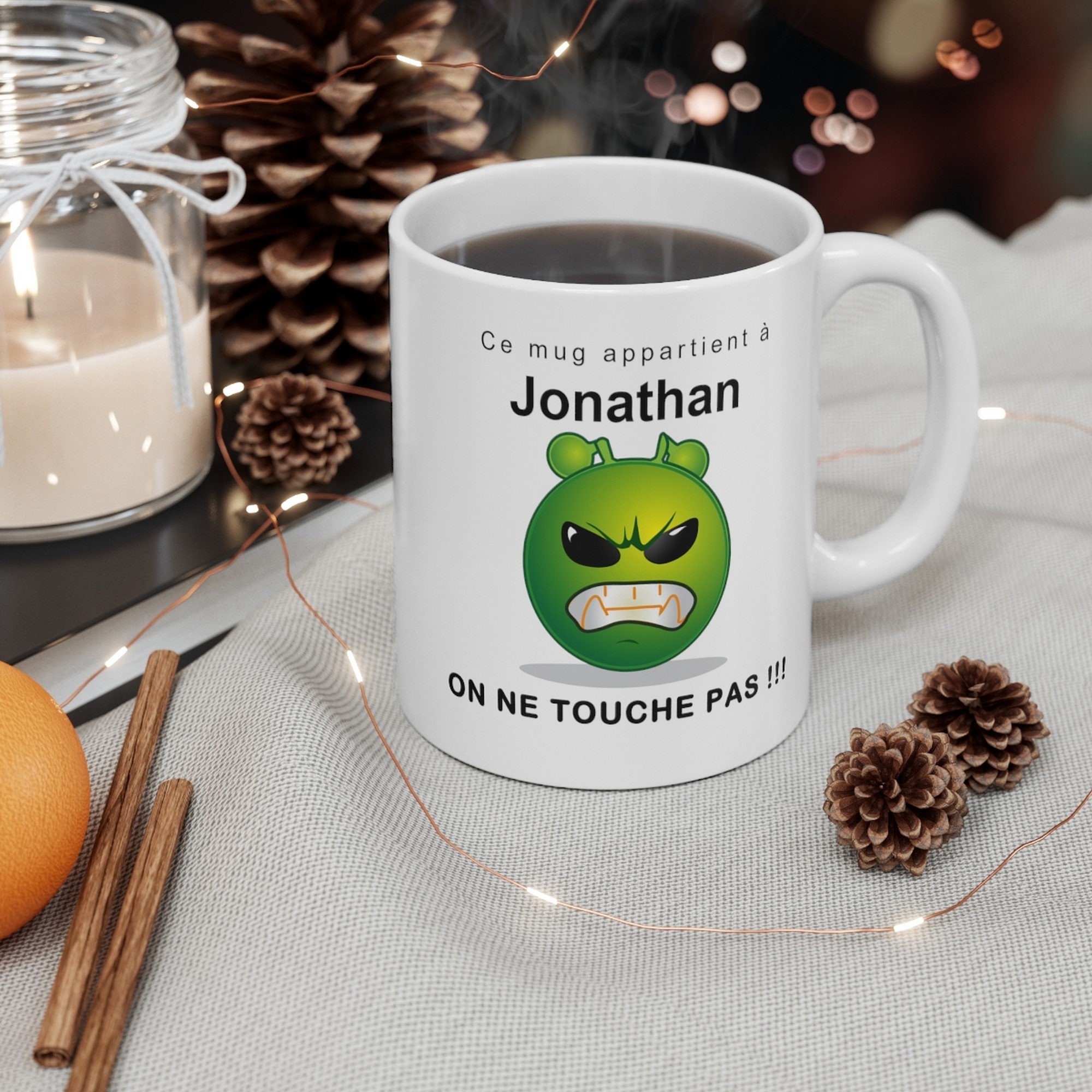 Mug Personnalisé Prénom Humour Marrant Cadeau