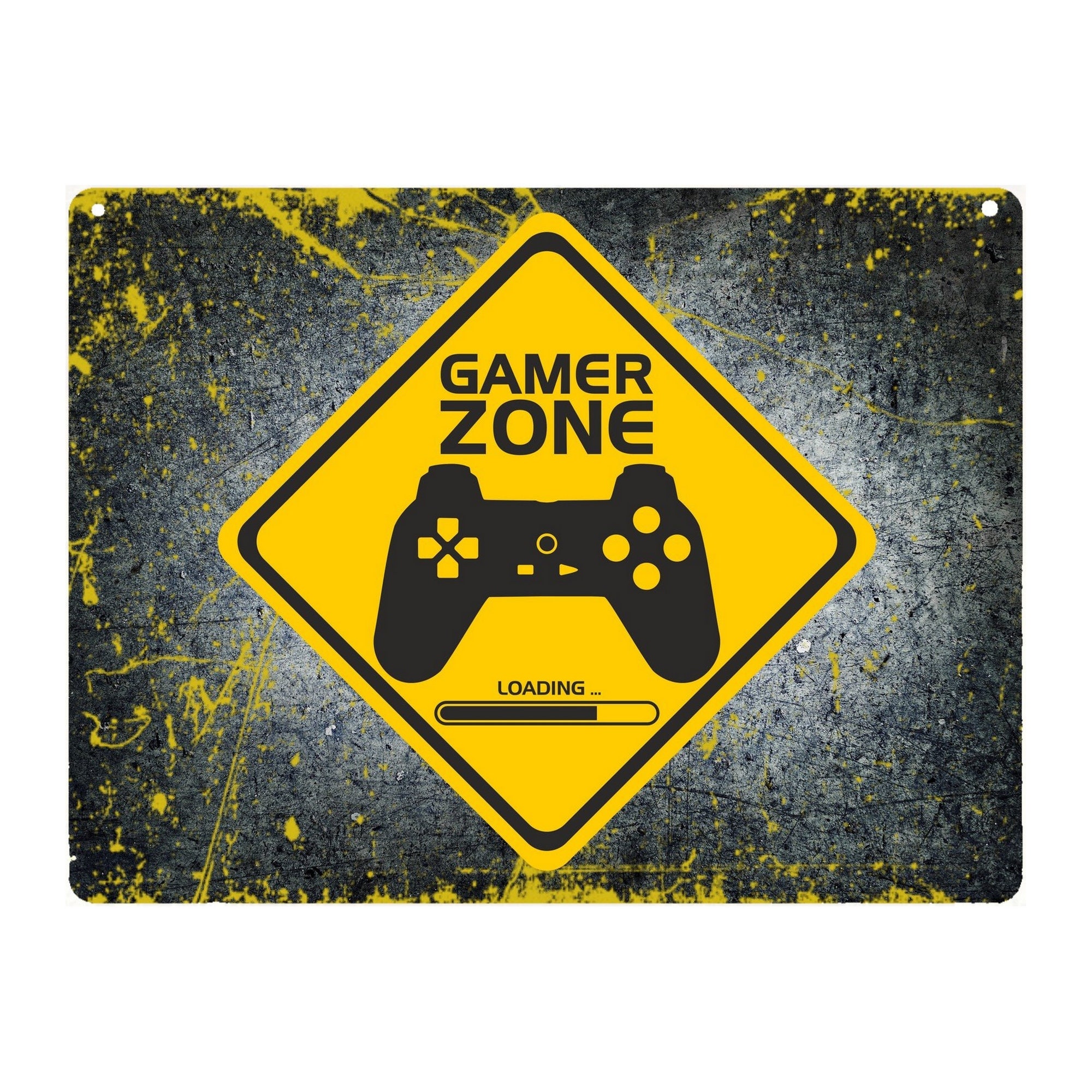 Plaque Aluminium Porte Gamer Gaming Ado Art Deco ...