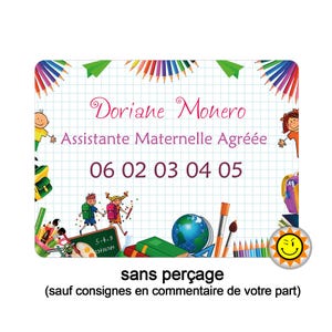 Original and customizable sign for childminders and/or adaptable to other activities R149