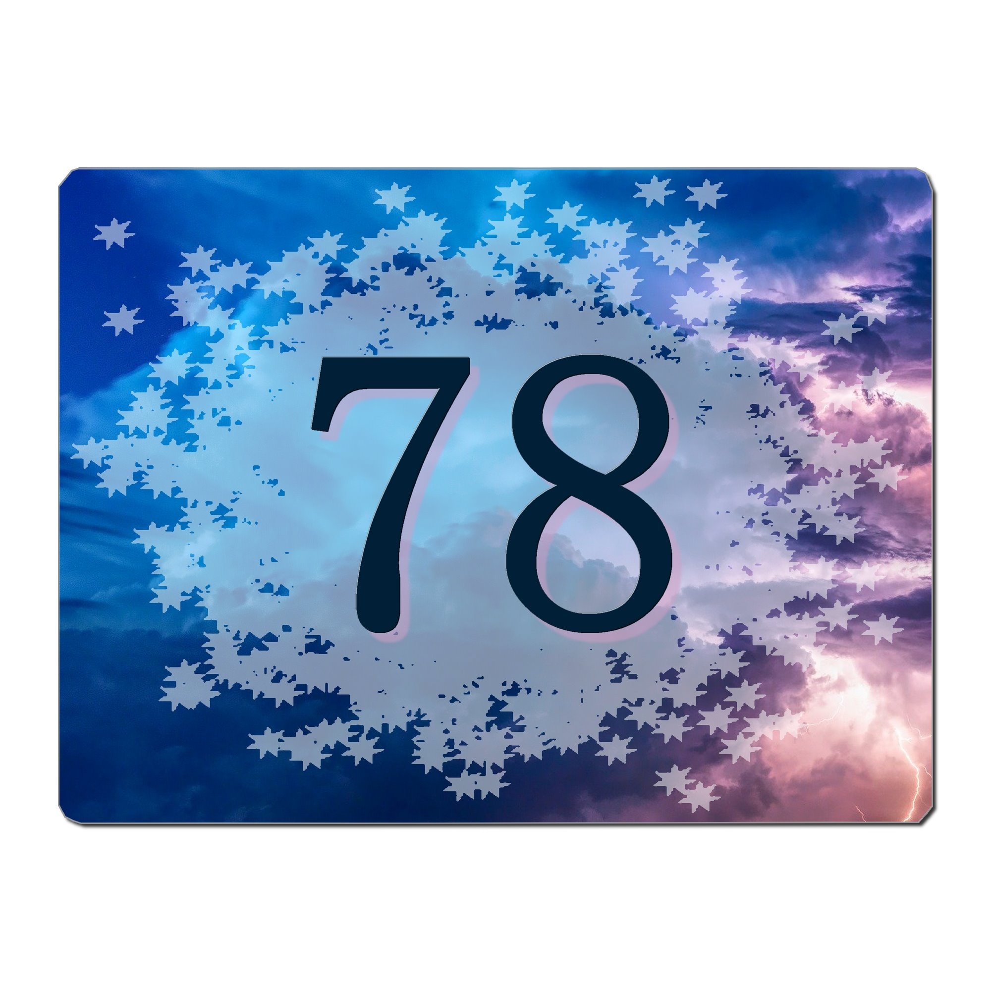 Plaque Maison Numero à Personnaliser Aluminium Porte Ciel Etoile French