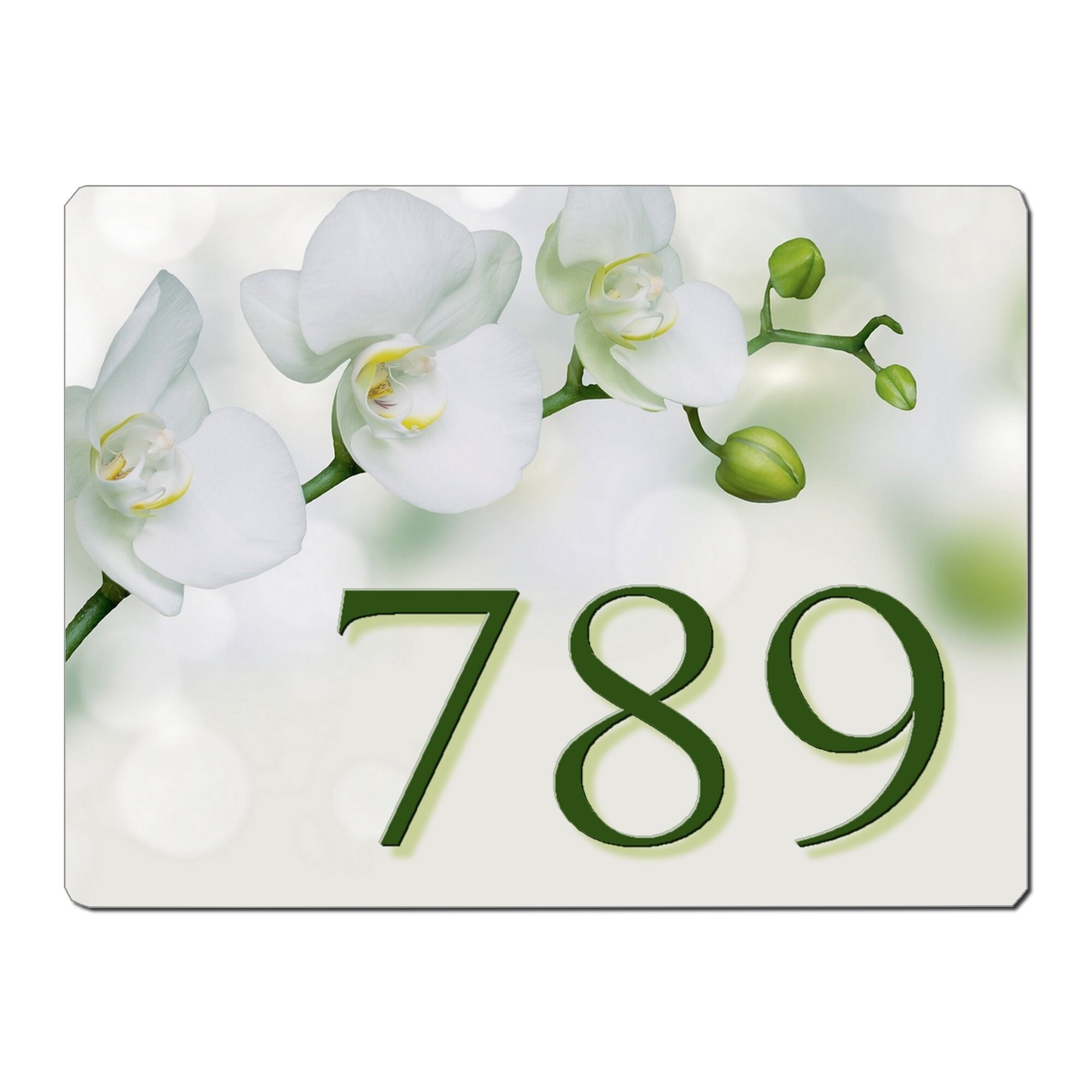 Plaque Maison Numero à Personnaliser Aluminium Porte Fleurs Floral Vintage French