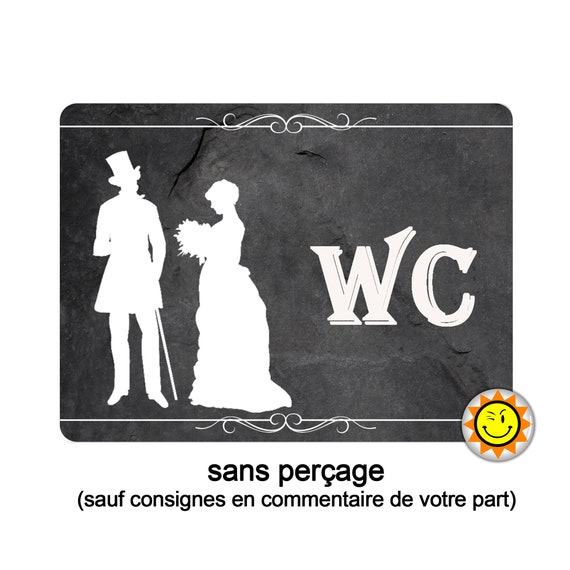 Plate Door Vintage Wc Toilet Art Deco Gift Idea Aluminum - Etsy