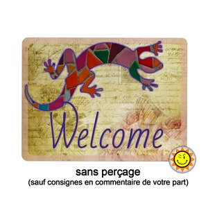 Welcome Door Sign Art Deco Gift Idea Aluminum…