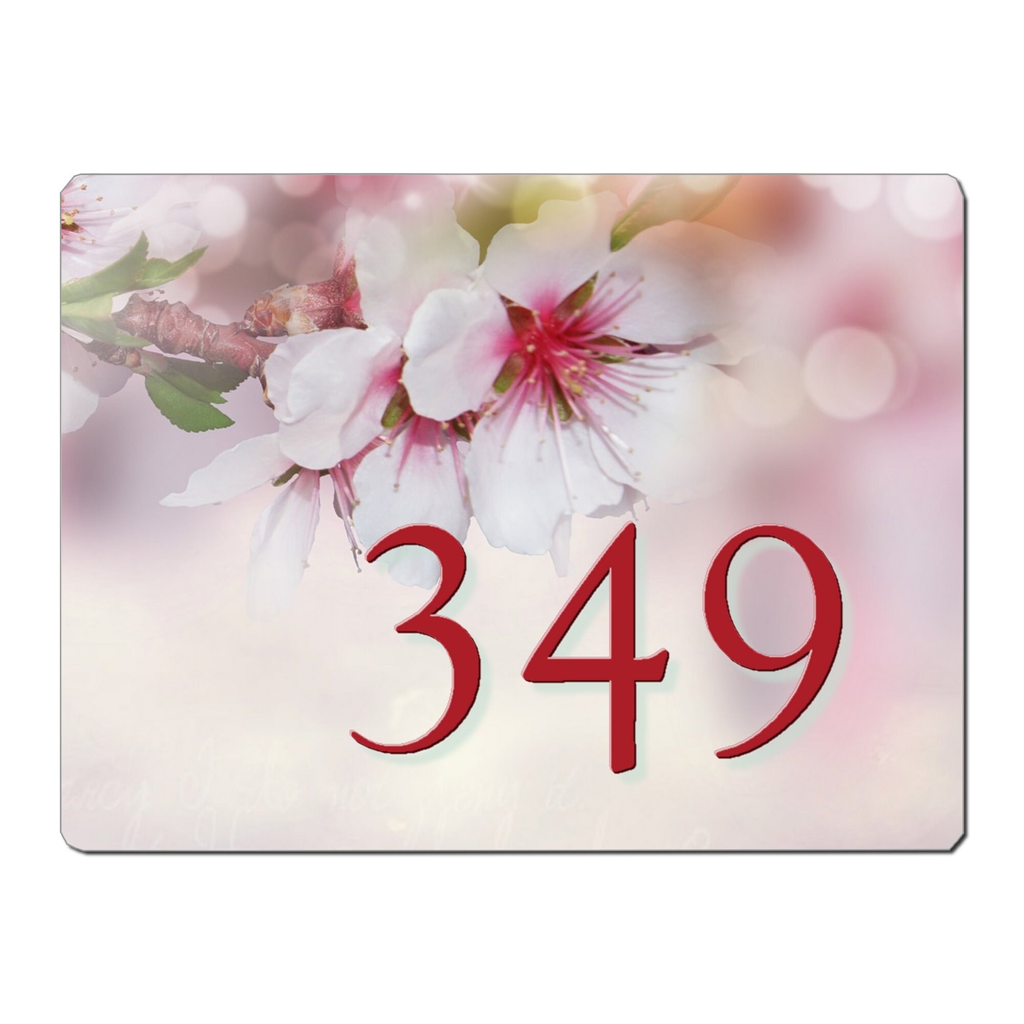 Plaque Maison Numero à Personnaliser Aluminium Porte Fleurs Floral Vintage French