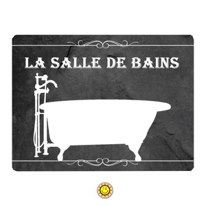 Vintage Art Deco Bathroom Door Sign Gift Idea Aluminum…