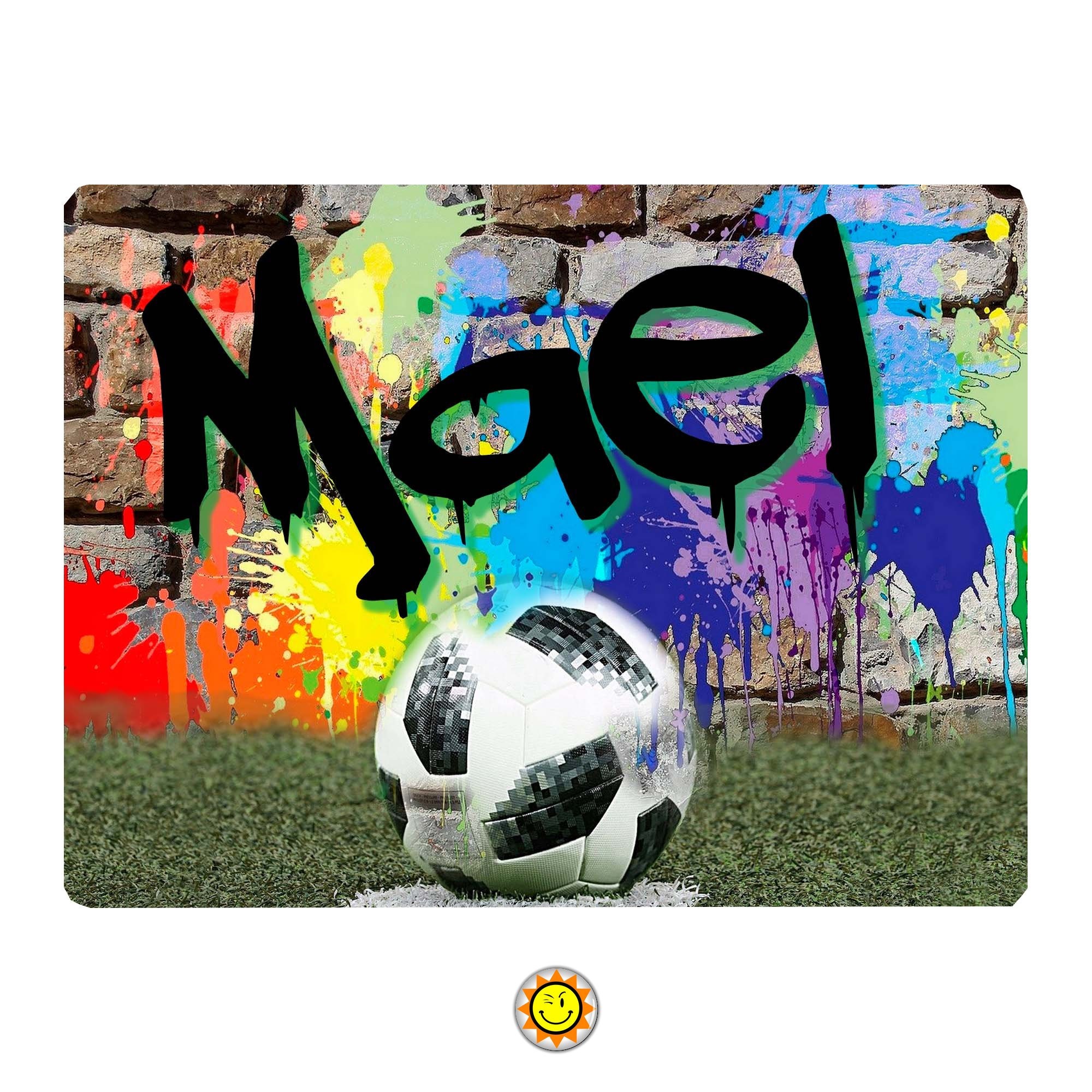 Plaque Aluminium Porte Art Deco Foot Prenom Personnalisee Ados Cadeau ...