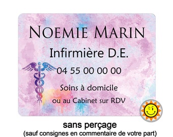 Plaque de signalisation originale et personnalisable pour assistante maternelle et ou adaptable à d'autres activités R182