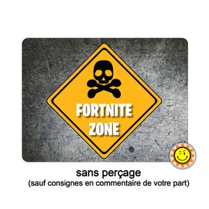Aluminum Plate Gamer Gaming Door Teen Art Deco Bedroom Office PL13