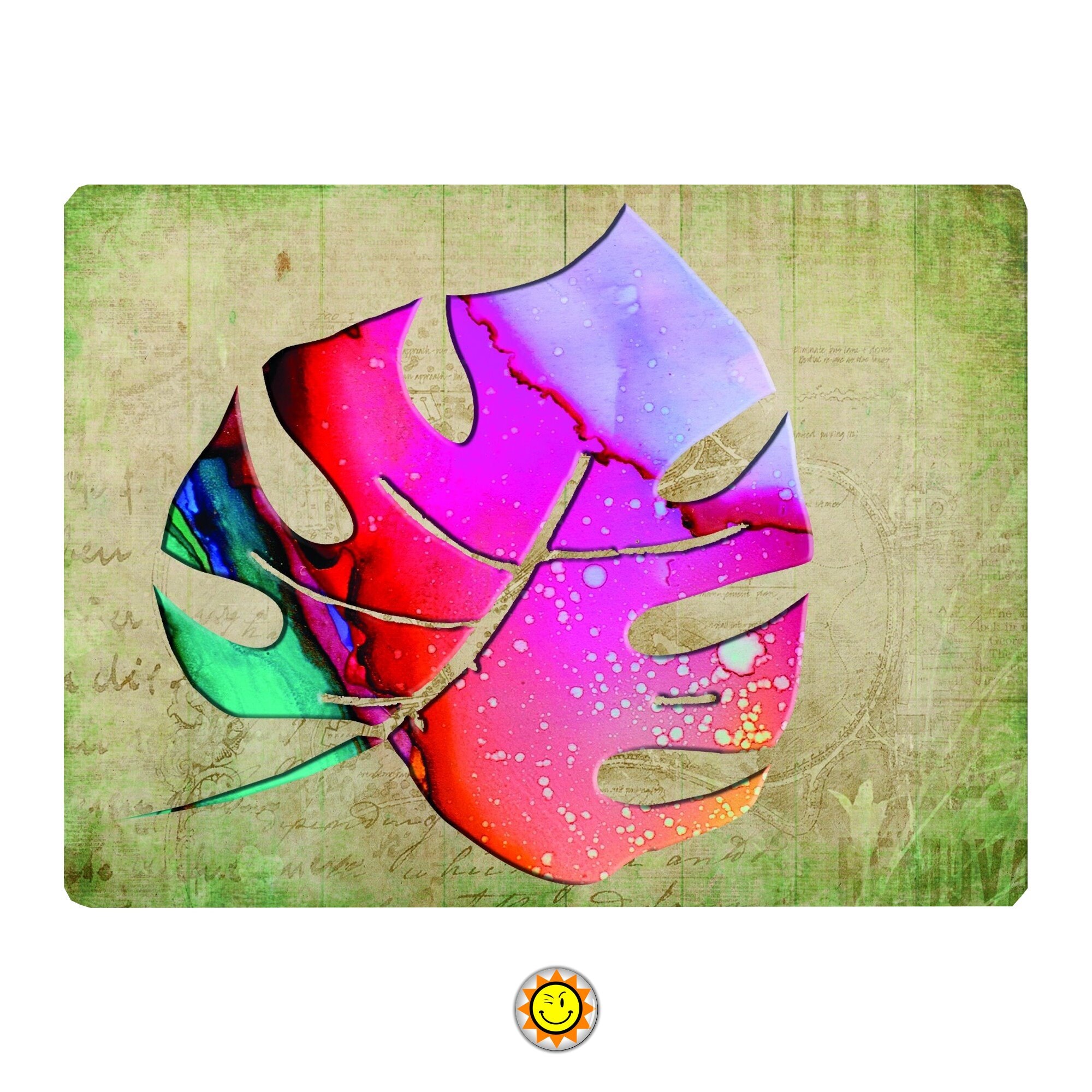 Plaque Decorative Metal Vintage Shabby Feuille Nature Idee Cadeau Aluminium ...dimensions Au Choix