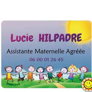Plaque de signalisation originale et personnalisable pour assistante maternelle et ou adaptable à d&#39;autres activités R279