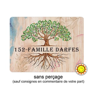 Aluminum House Number Plaque Olive Tree of Peace Tree of Life R435