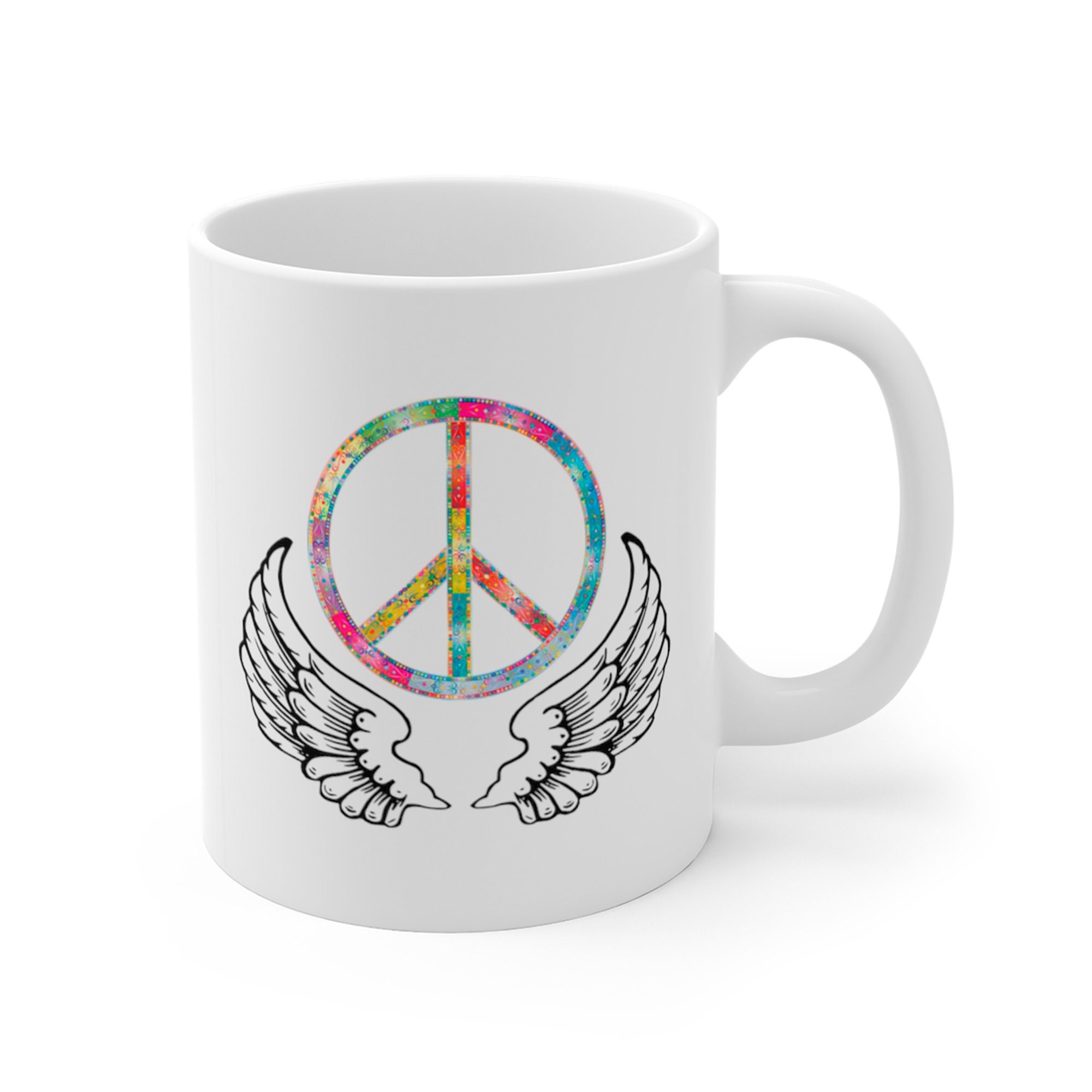 Mug avec Texte à Personnaliser - Tasse | Cadeau Travel Peace & Love