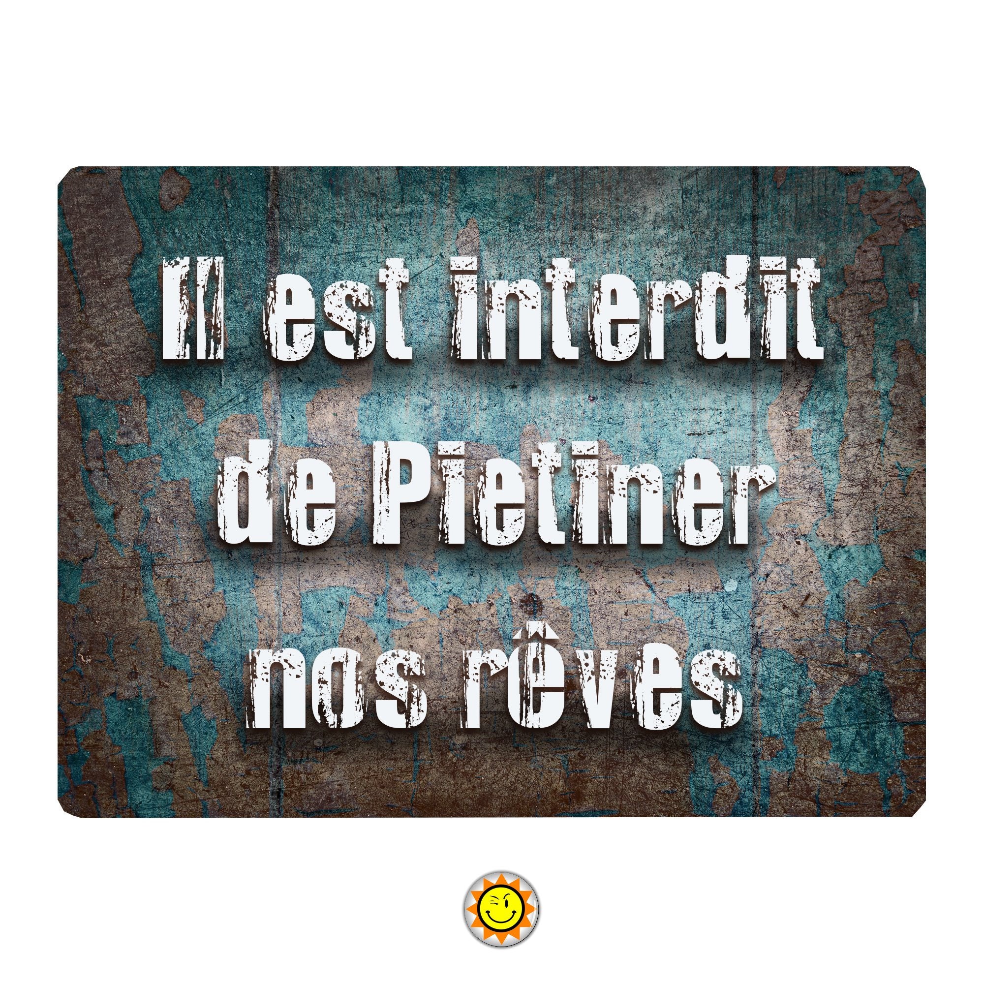 Plaque Porte Citation Deco Idee Cadeau Aluminium ...