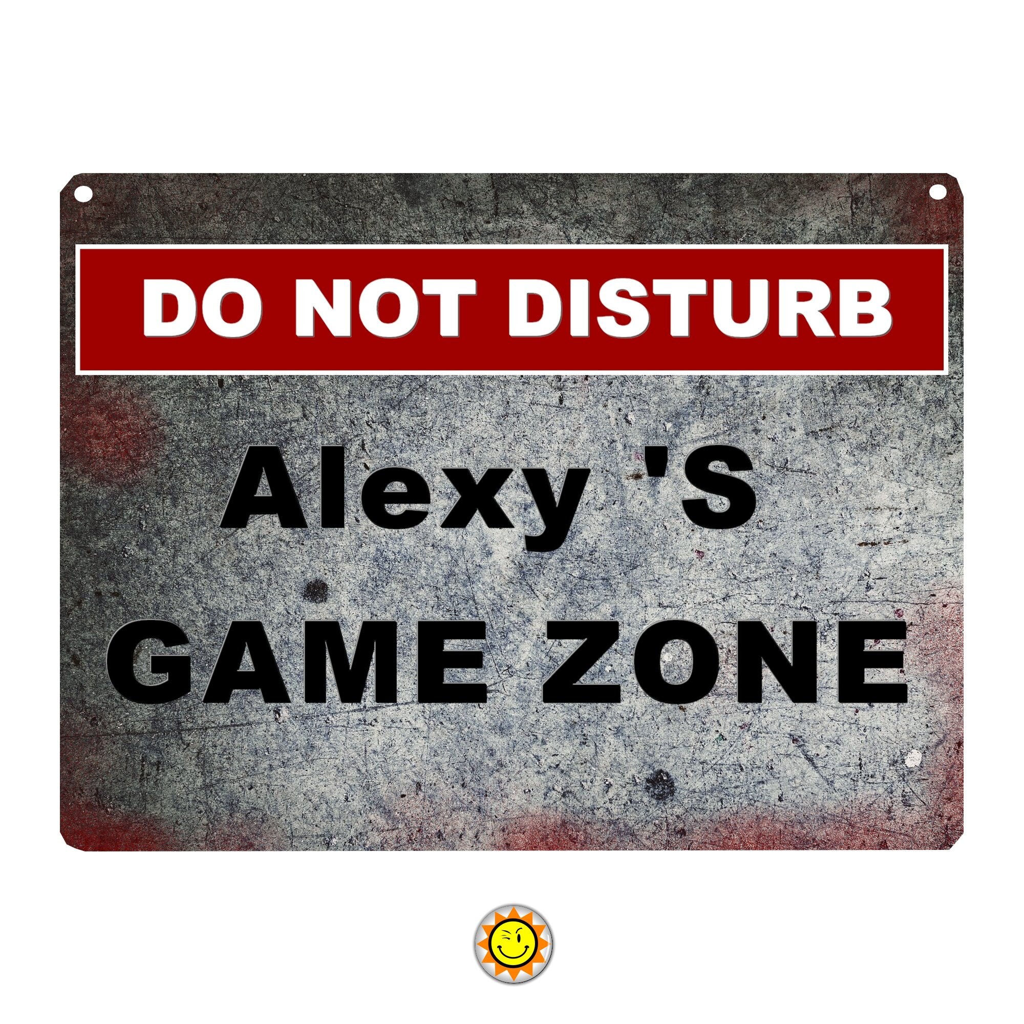 Plaque Aluminium Porte Art Deco Prenom Personnalisee Ados Cadeau Gamer Geek ...