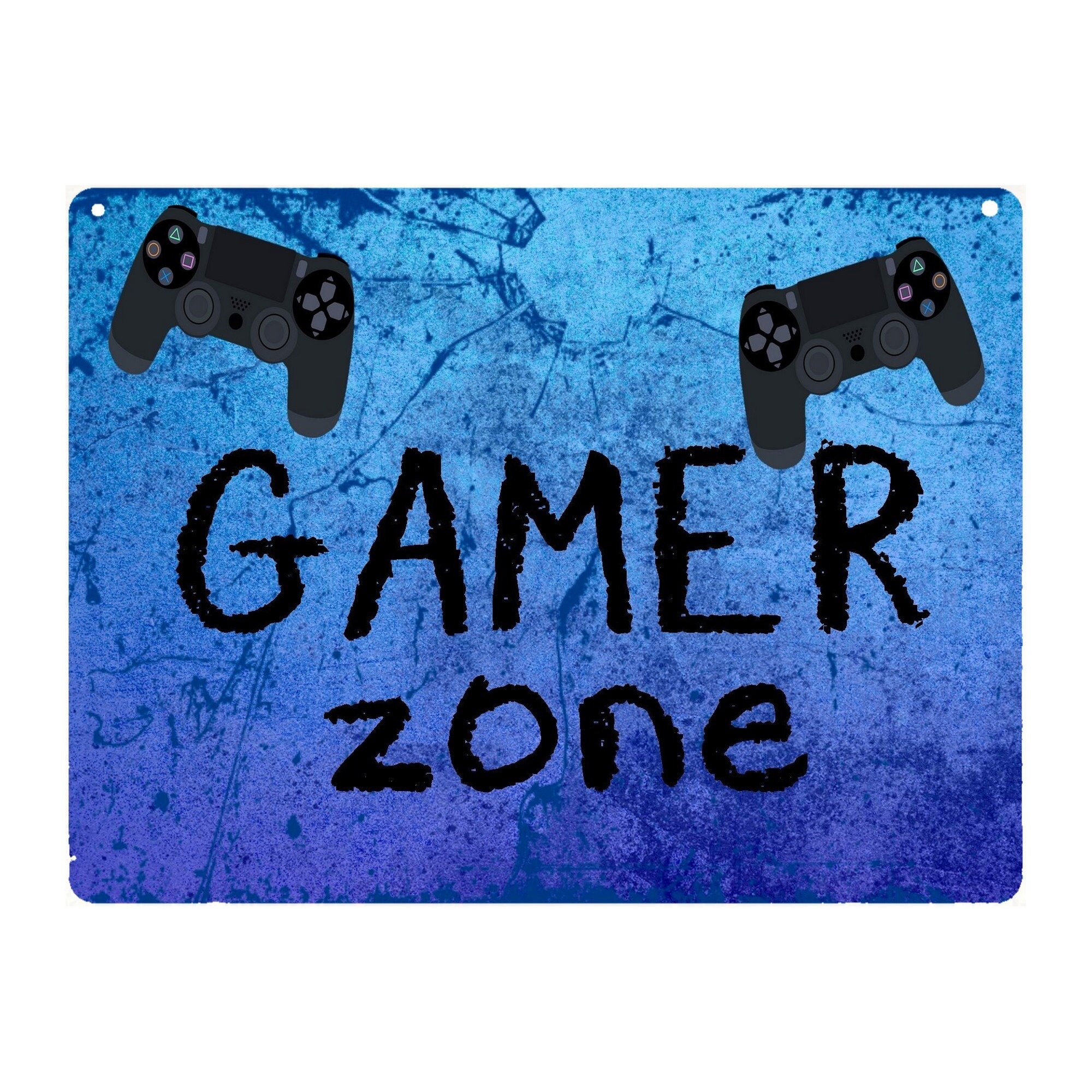 Plaque Aluminium Porte Gamer Gaming Ado Art Deco ...