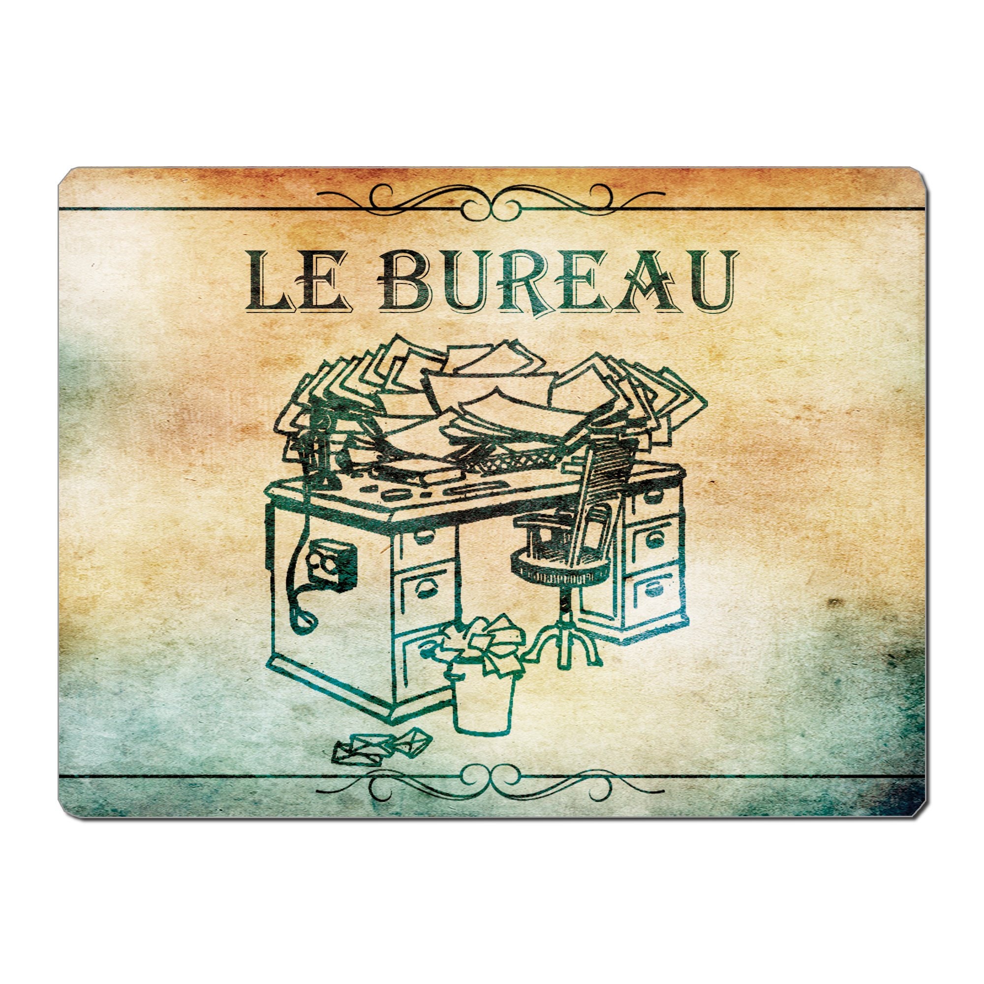 Plaque Porte Vintage Bureau Art Deco Idee Cadeau Aluminium ...