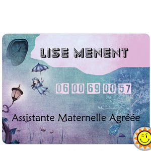 Plaque de signalisation originale et personnalisable pour assistante maternelle et ou adaptable à d&#39;autres activités R186