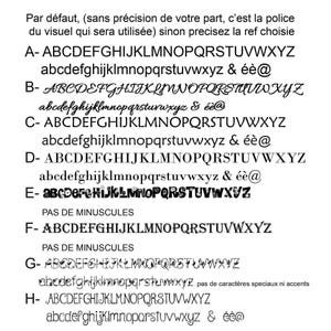 Placa de número de casa para personalizar puerta de aluminio R251 imagen 2