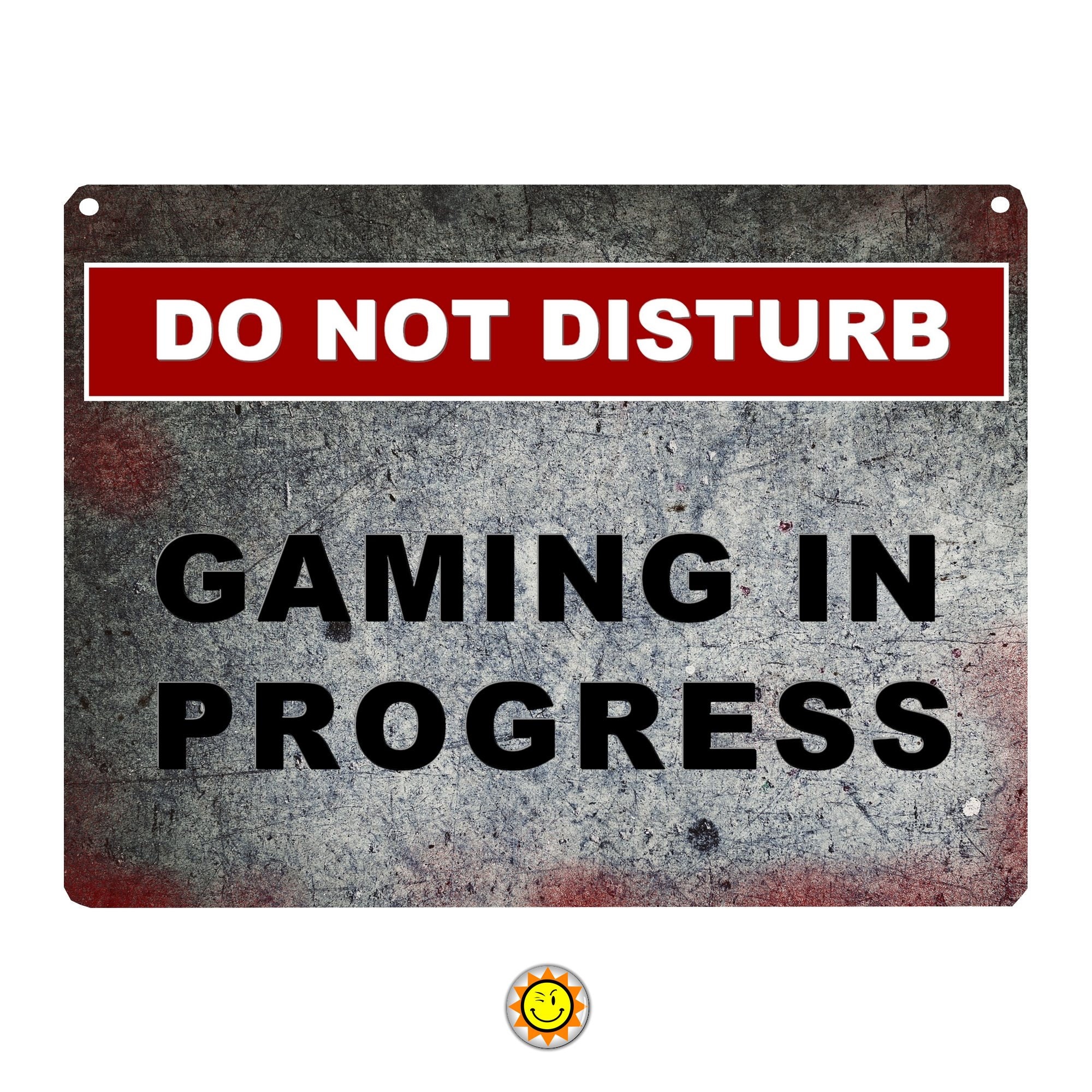 Plaque Aluminium Porte Gamer Gaming Ado Art Deco Chambre Bureau