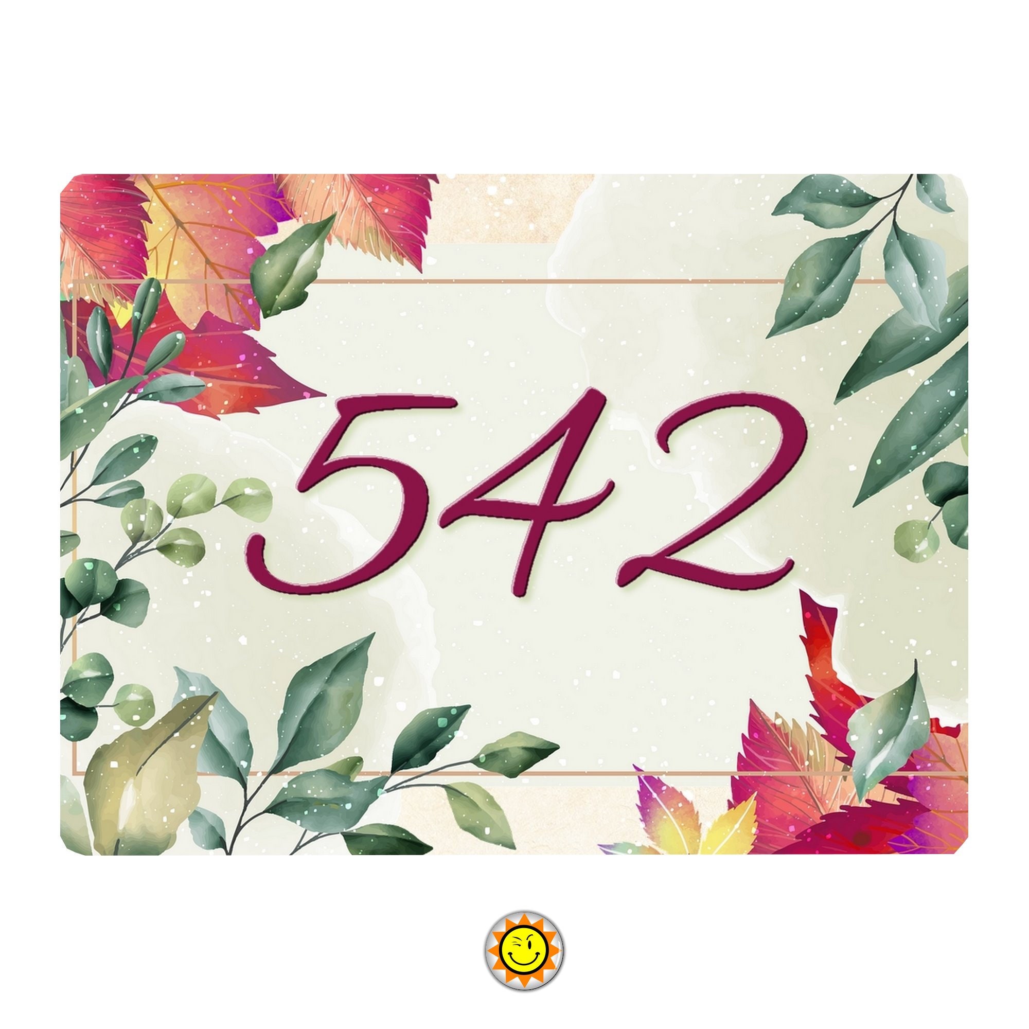 Plaque Maison Numero à Personnaliser Aluminium Porte Fleurs Flowers Vintage