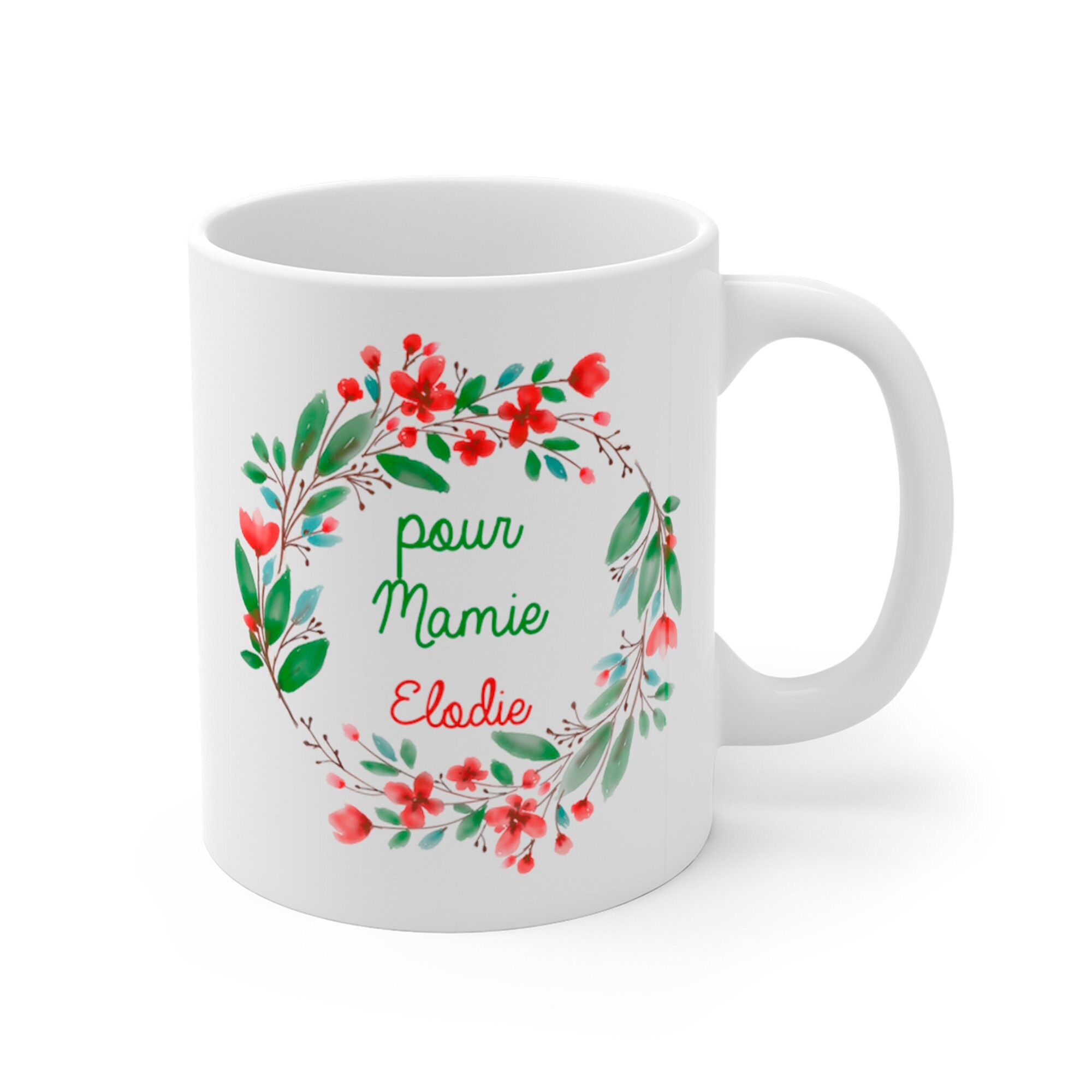 Mug avec Texte à Personnaliser - Tasse | Cadeau Personnalisé Mug Fête Des Mamies Grand Mère