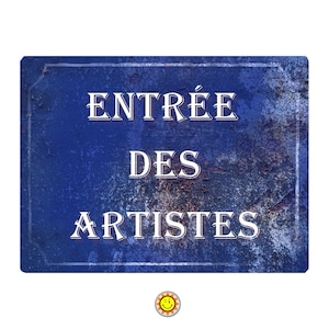 Art Deco Artist Entrance Door Plaque Gift Idea Aluminum…