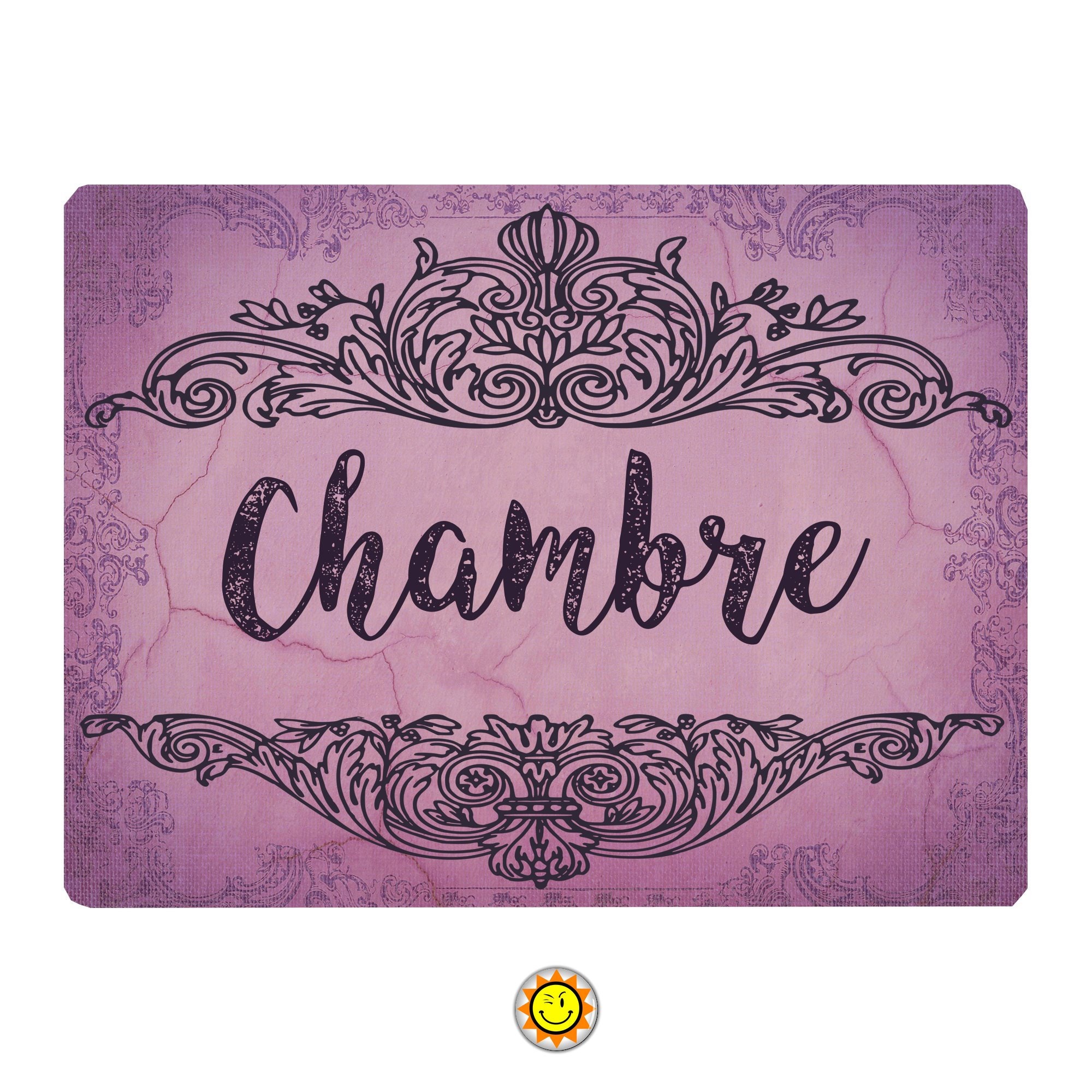 Plaque Porte Vintage Chambre Art Deco Idee Cadeau Lavande Provence Aluminium ...