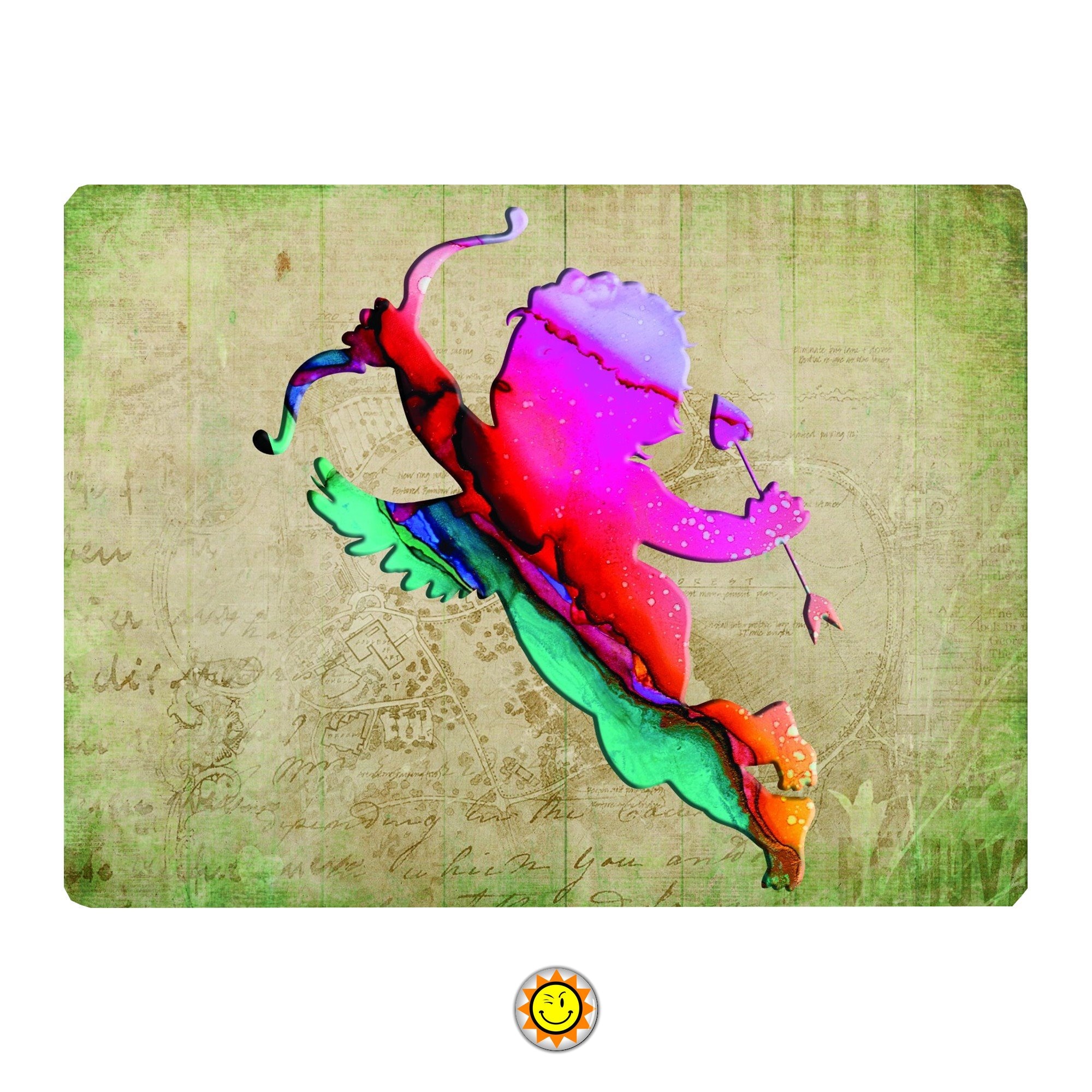 Plaque Decorative Metal Vintage Shabby Ange Amour Love Idee Cadeau Aluminium ...dimensions Au Choix