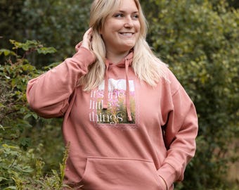 It's The Little Things - Fireweed Hoodie in Dusty Pink