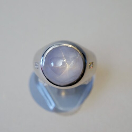 Fantastic 13.40 Ct Natural Star Sapphire Diamond Unisex Ring - Etsy