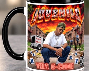 Juvenile Tha G-Code 11 Oz Coffee Mug, Cash Money Records Mug, 90s New Orleans Rap Cup, Southern Hip Hop Gift