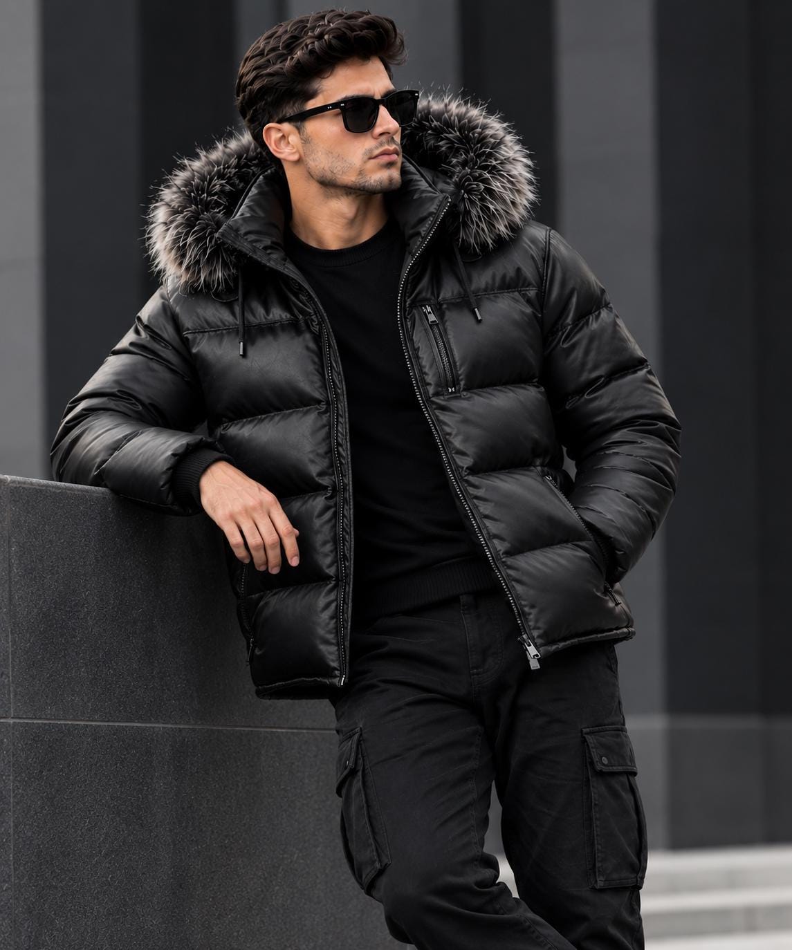 Avirex Fur Coat - Etsy
